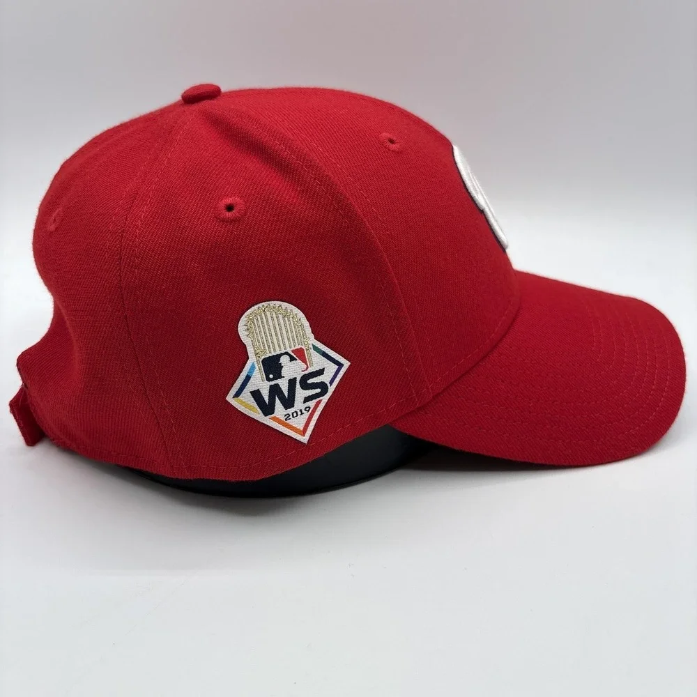 Washington Nationals New Era Hat 2019 World Series Strap Back 9FORTY Cap Red MLB
